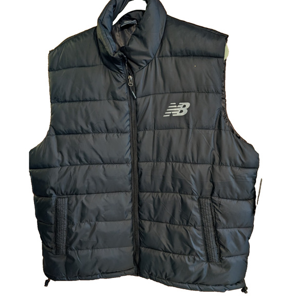 New Balance Puffer Vest Full Zip Outerwear Pockets Tech Vest SIZE XL NEW - Picture 1 of 5